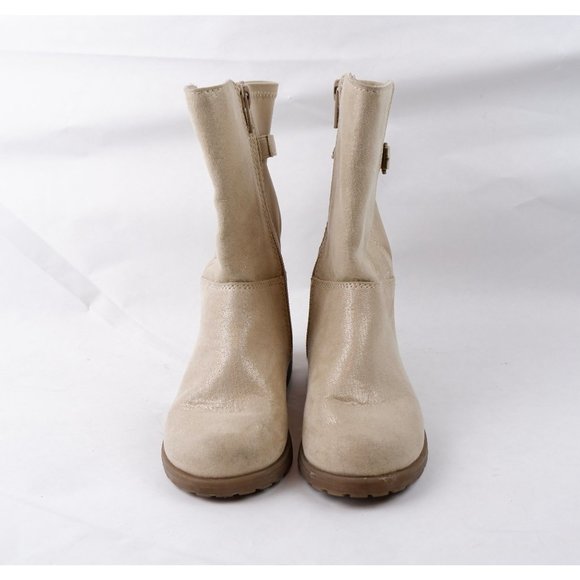 BEST GIRLS' STRIDE RITE WILLOW BOOTIE SHOE AND BOOT, GOLD LEATHER, 9 - Picture 5 of 10